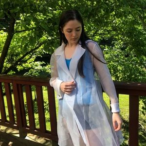 AMAZING VINTAGE SHEER OVER TOP JACKET. TADASHi